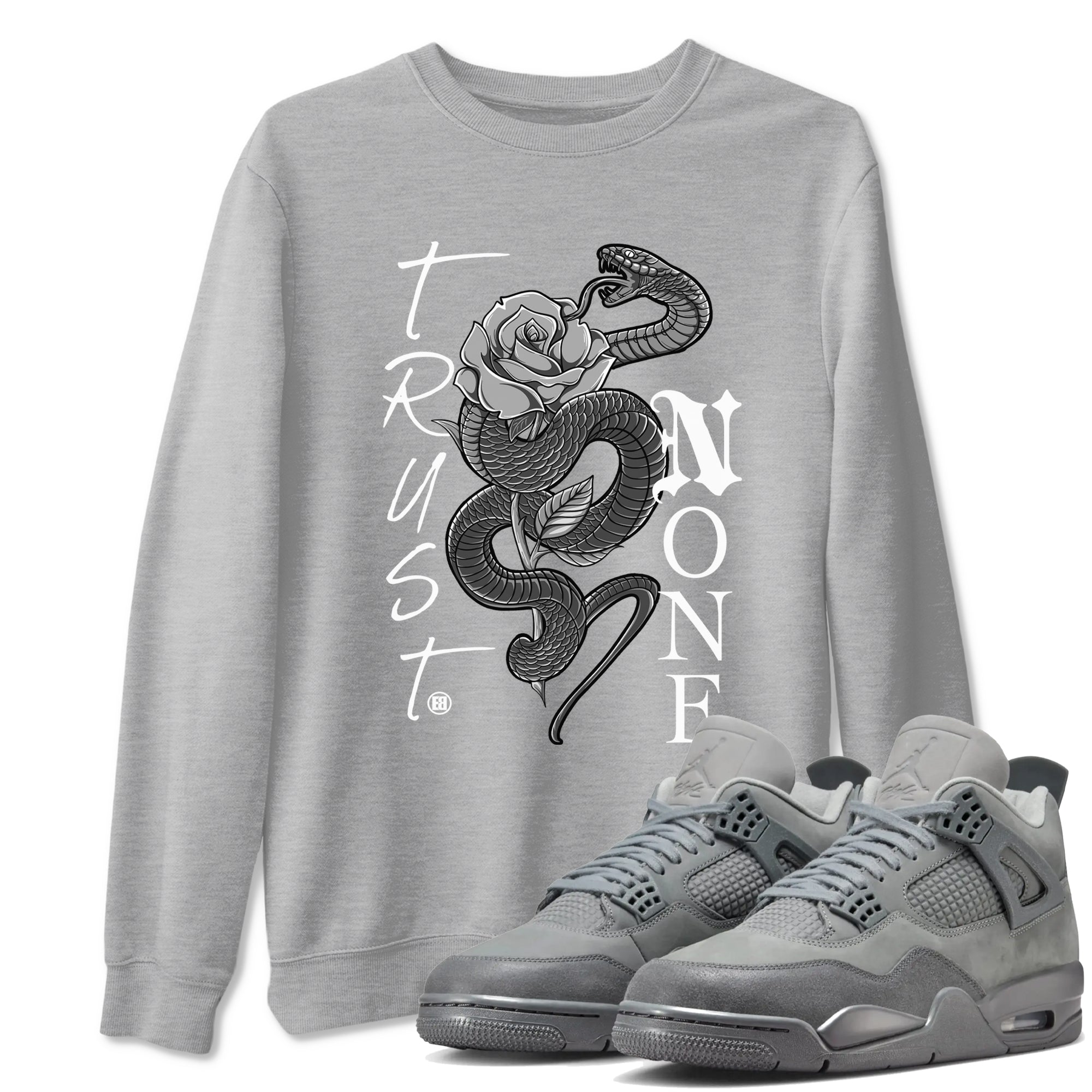 Trust None Sneaker Tees - Air Jordan 4 Wet Cement