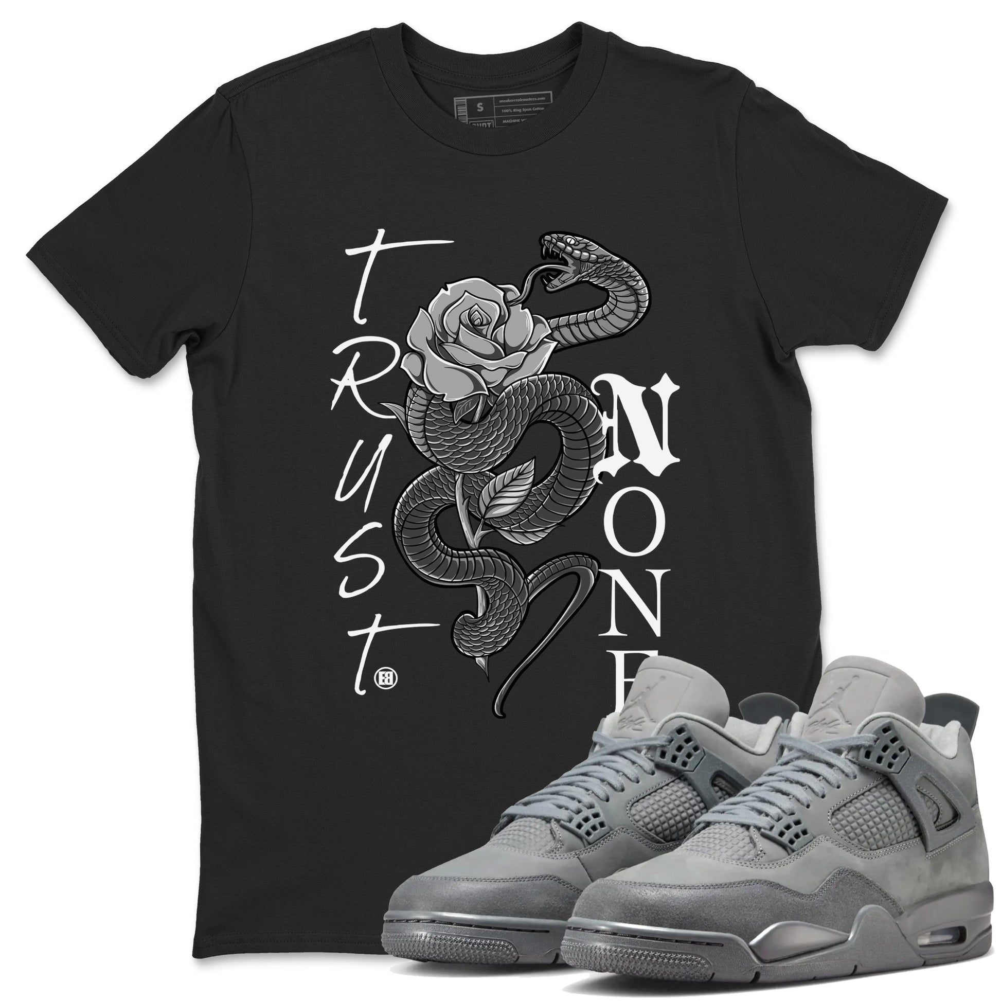 Trust None Sneaker Tees - Air Jordan 4 Wet Cement