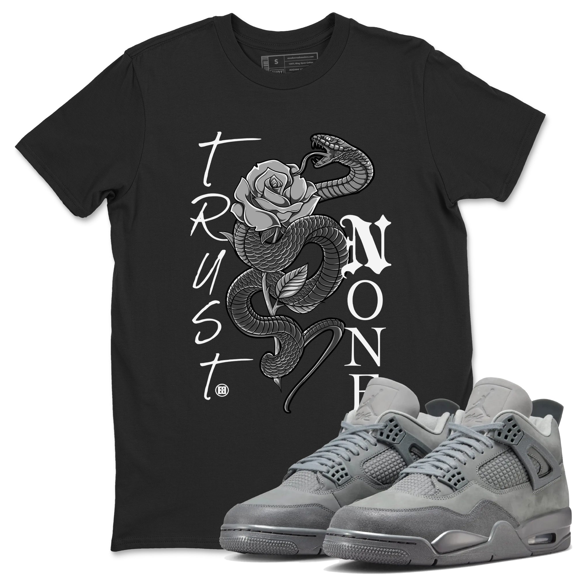 Trust None Sneaker Tees - Air Jordan 4 Wet Cement