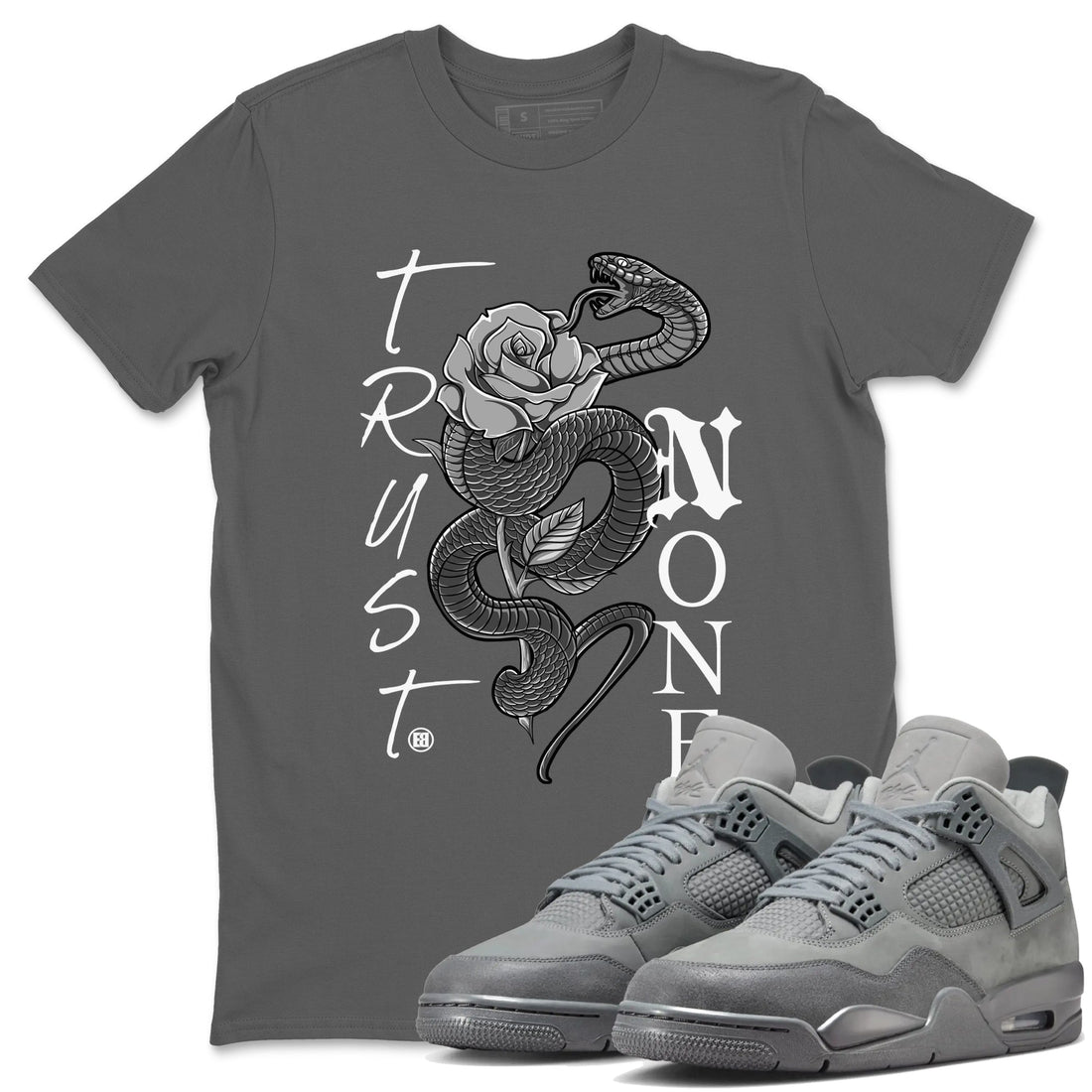 Trust None Sneaker Tees - Air Jordan 4 Wet Cement