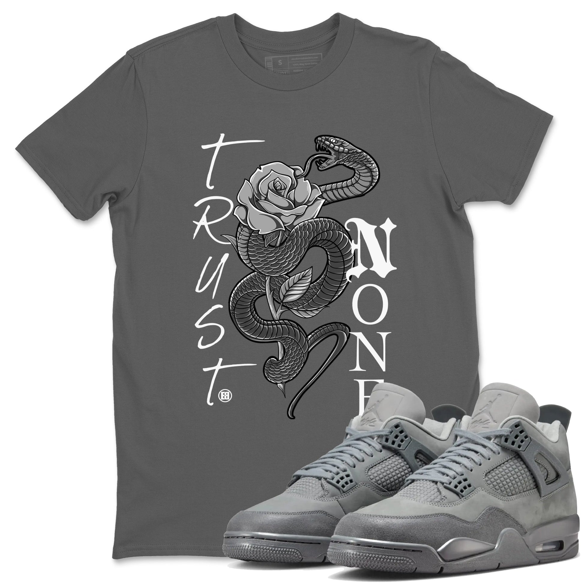 Trust None Sneaker Tees - Air Jordan 4 Wet Cement