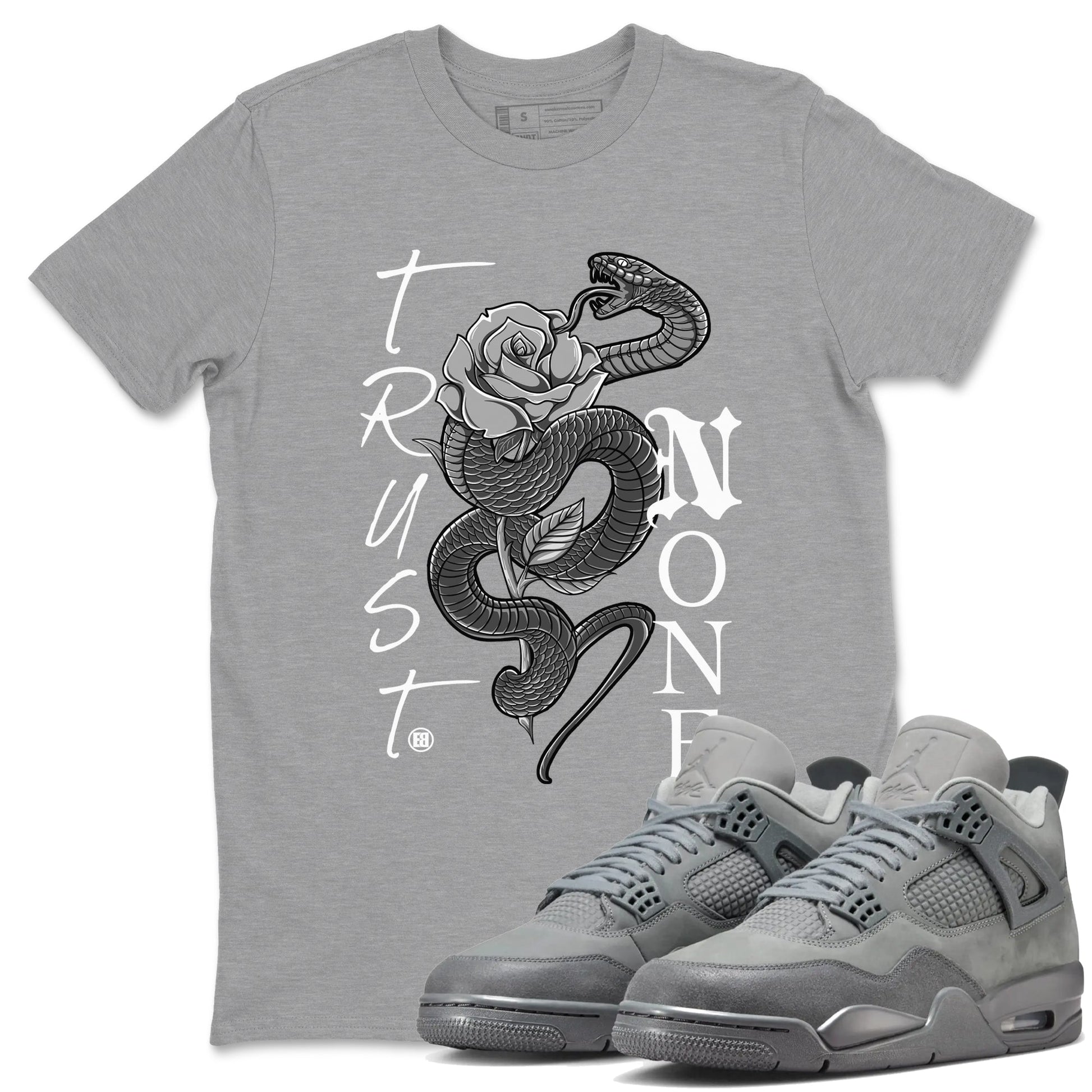 Trust None Sneaker Tees - Air Jordan 4 Wet Cement