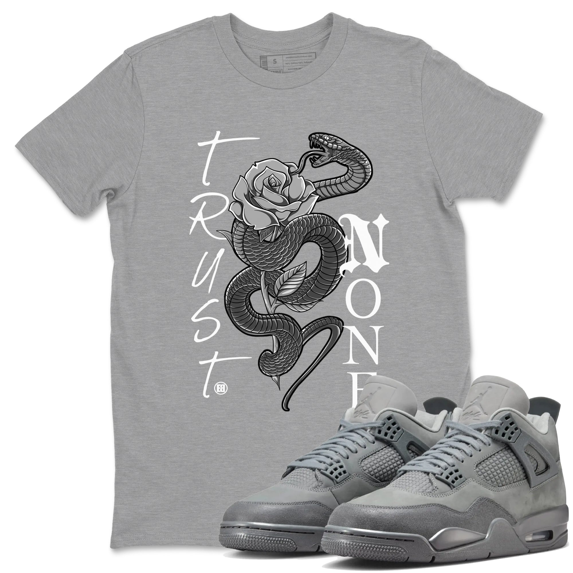 Trust None Sneaker Tees - Air Jordan 4 Wet Cement