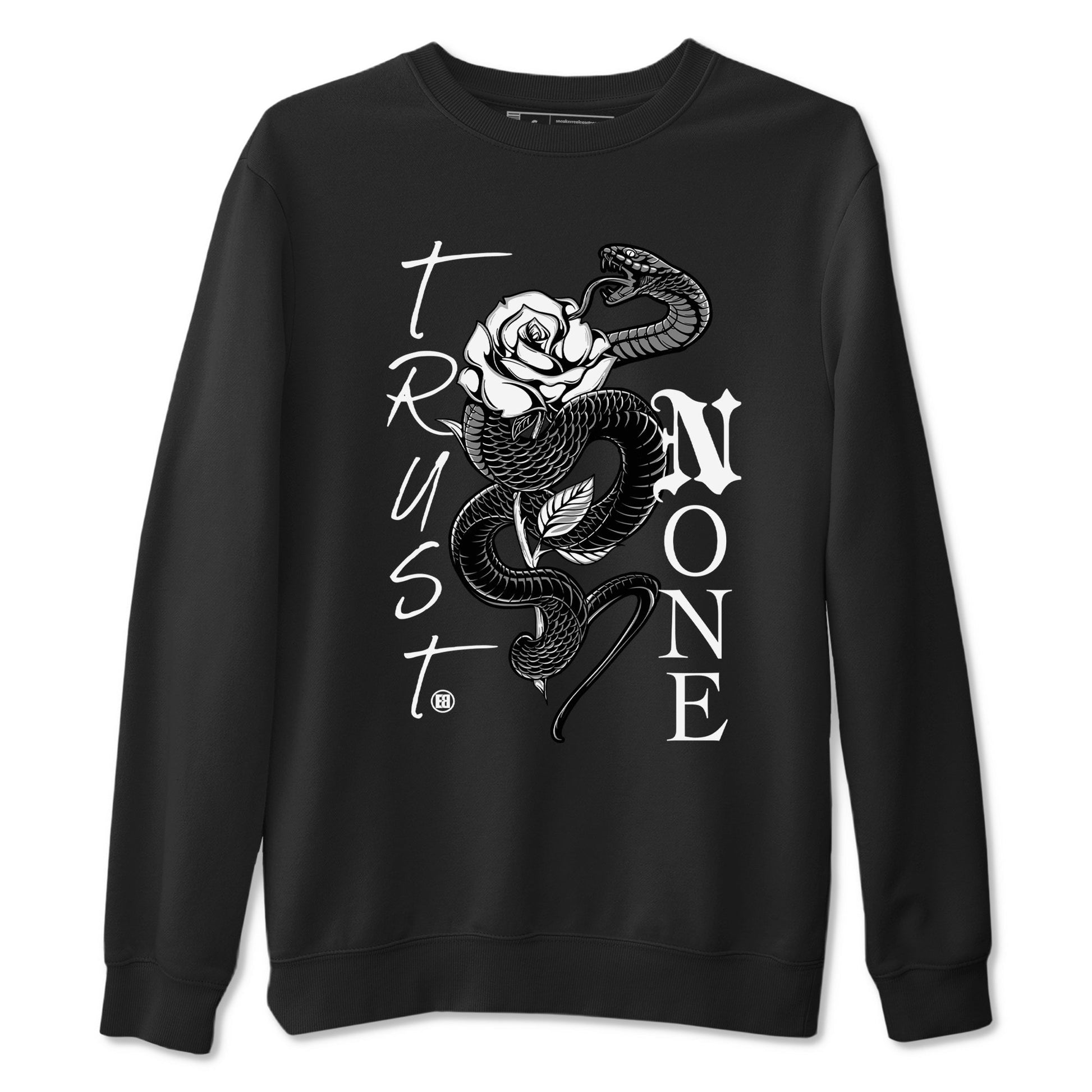 Trust None Sneaker Tees - Air Jordan 4 White Thunder
