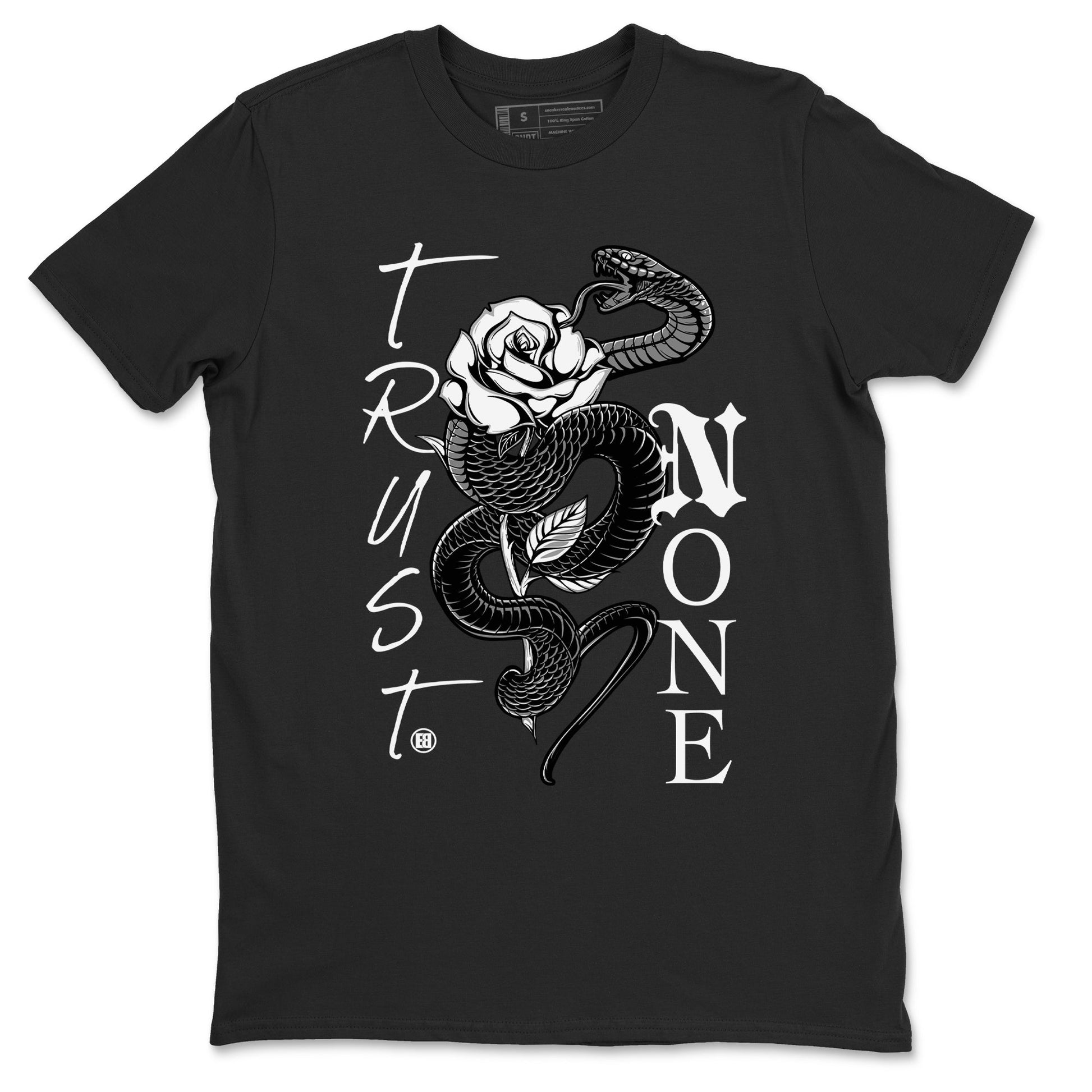 Trust None Sneaker Tees - Air Jordan 4 White Thunder