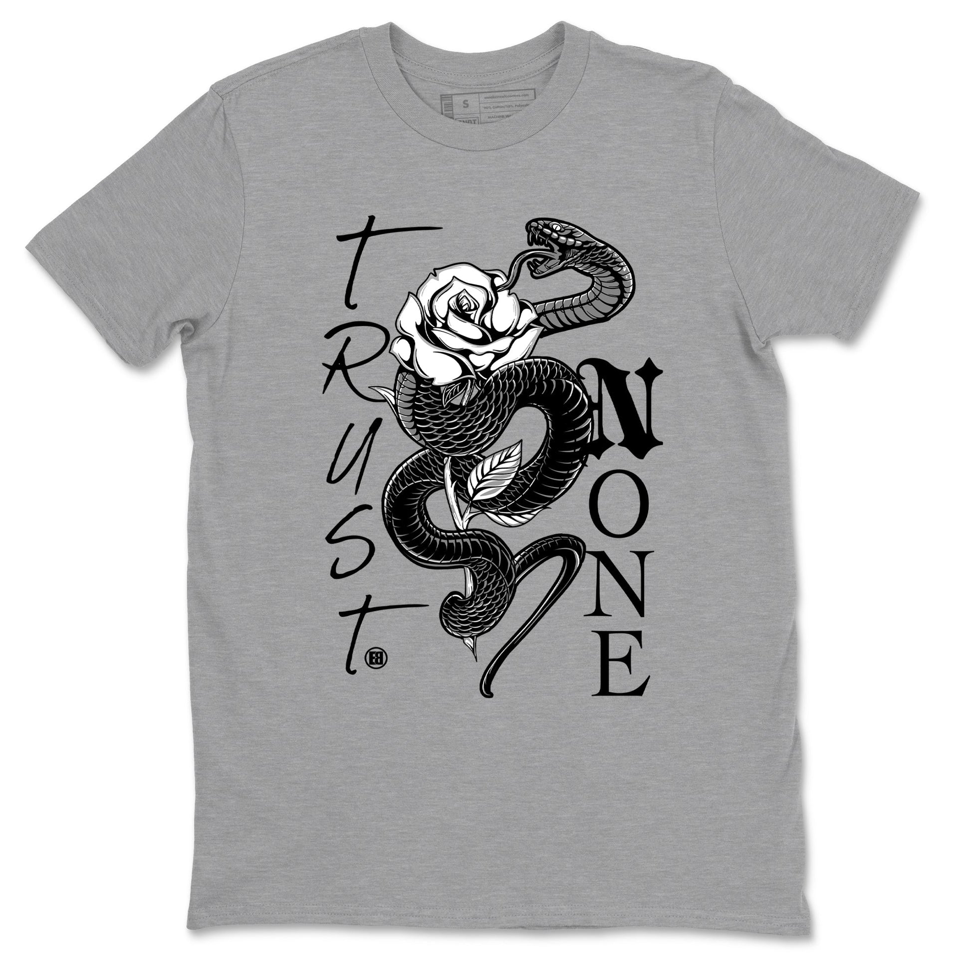 Trust None Sneaker Tees - Air Jordan 4 White Thunder