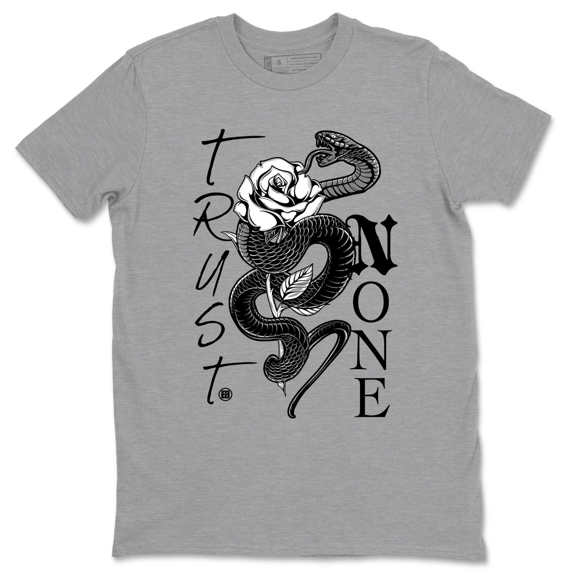 Trust None Sneaker Tees - Air Jordan 4 White Thunder