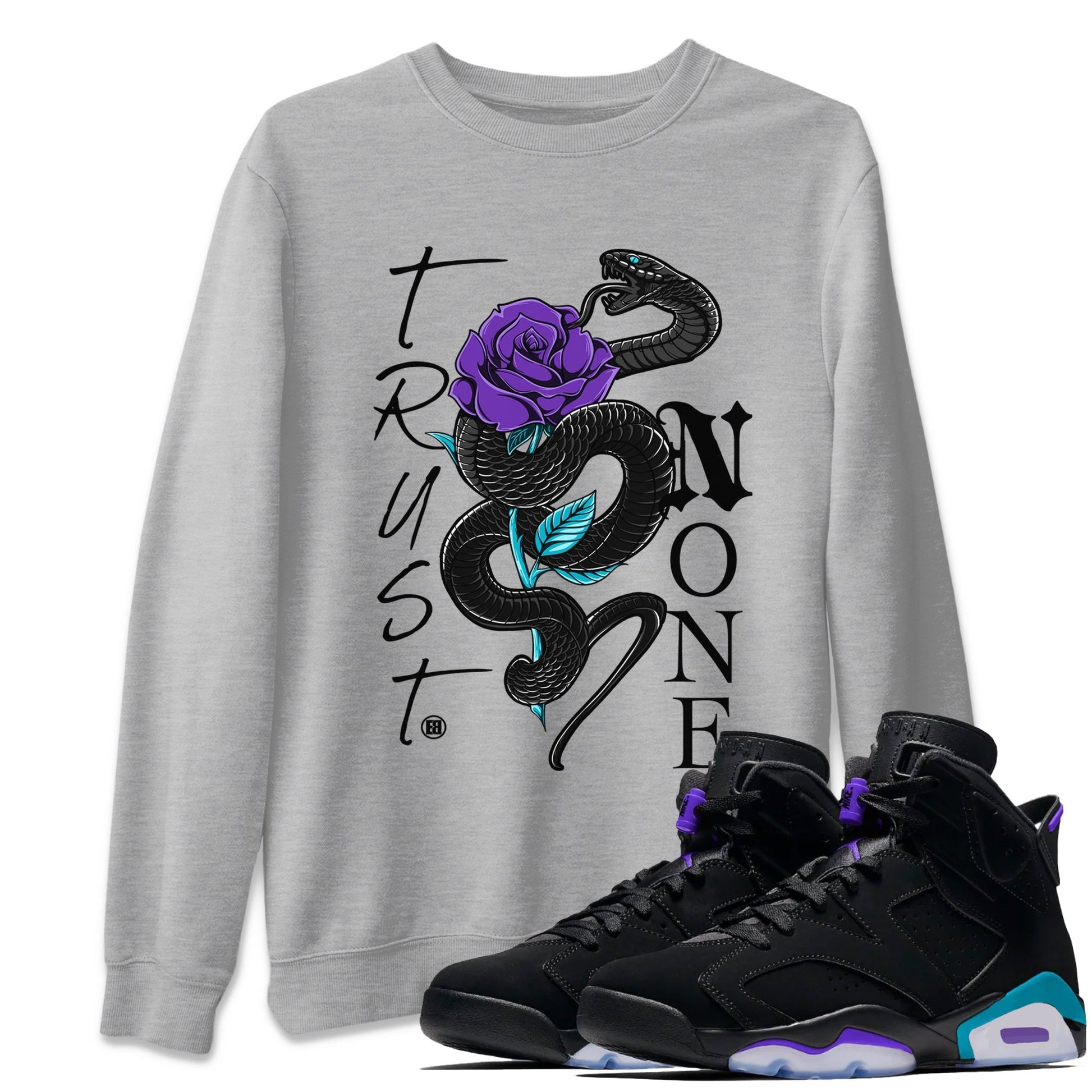 Trust None Unisex Tops - Air Jordan 6 Aqua