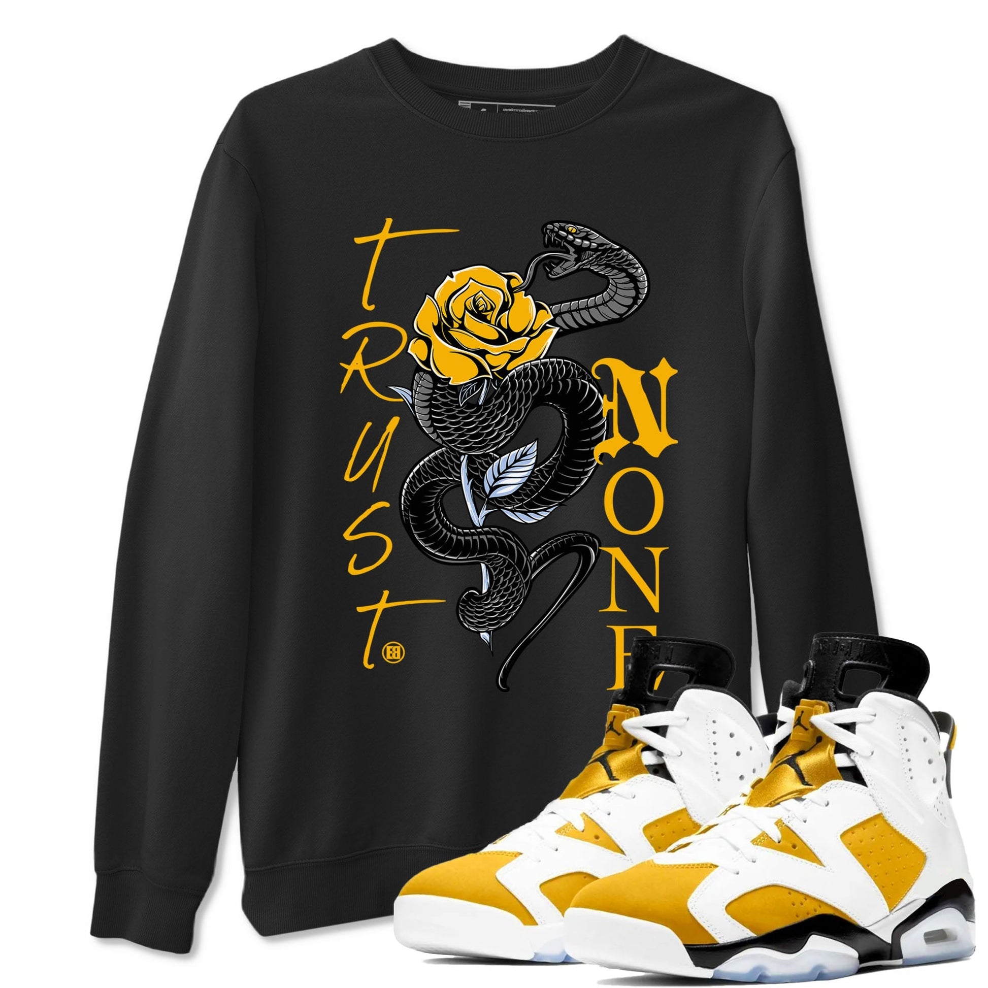 Trust None Sneaker Tees - Air Jordan 6 Yellow Ochre