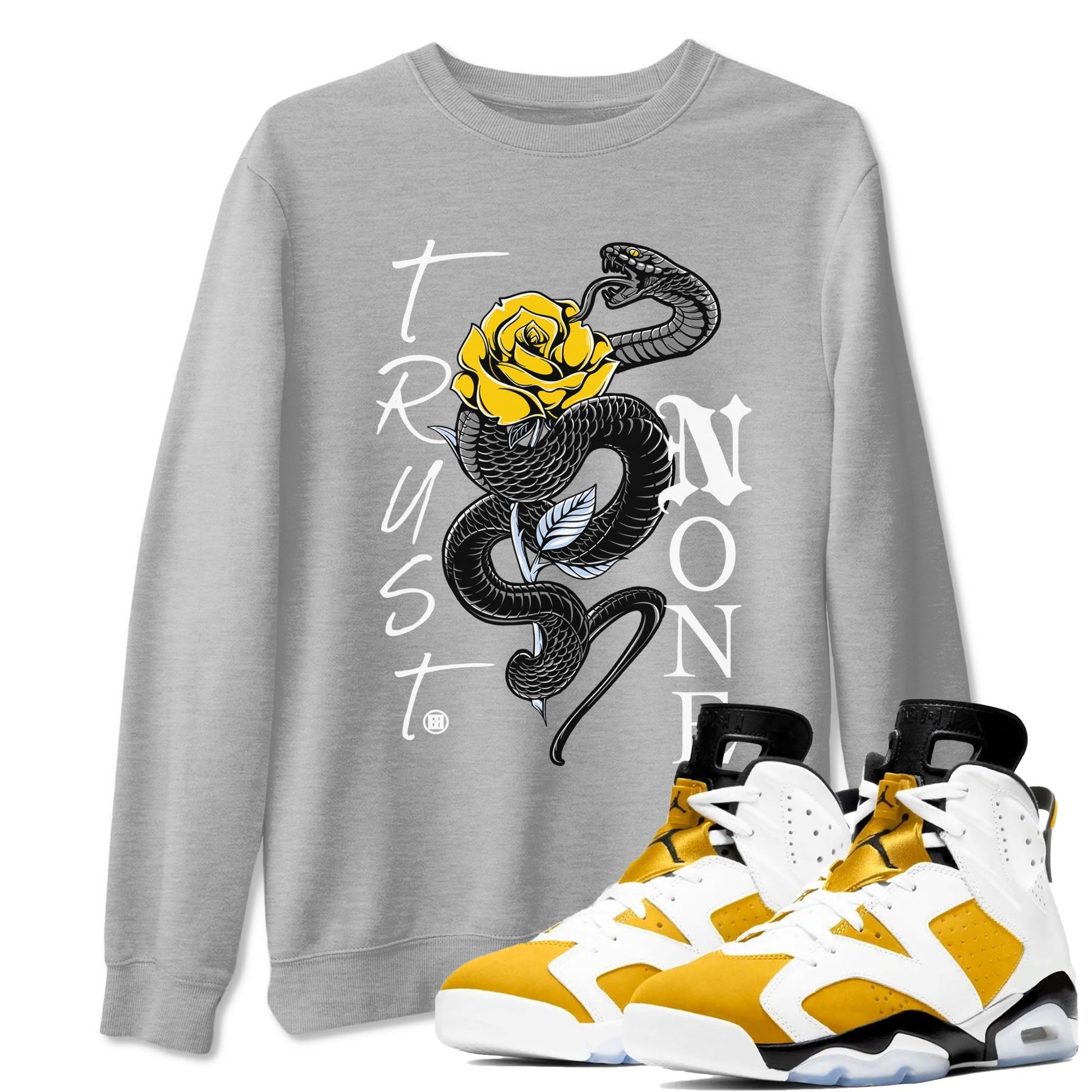 Trust None Sneaker Tees - Air Jordan 6 Yellow Ochre