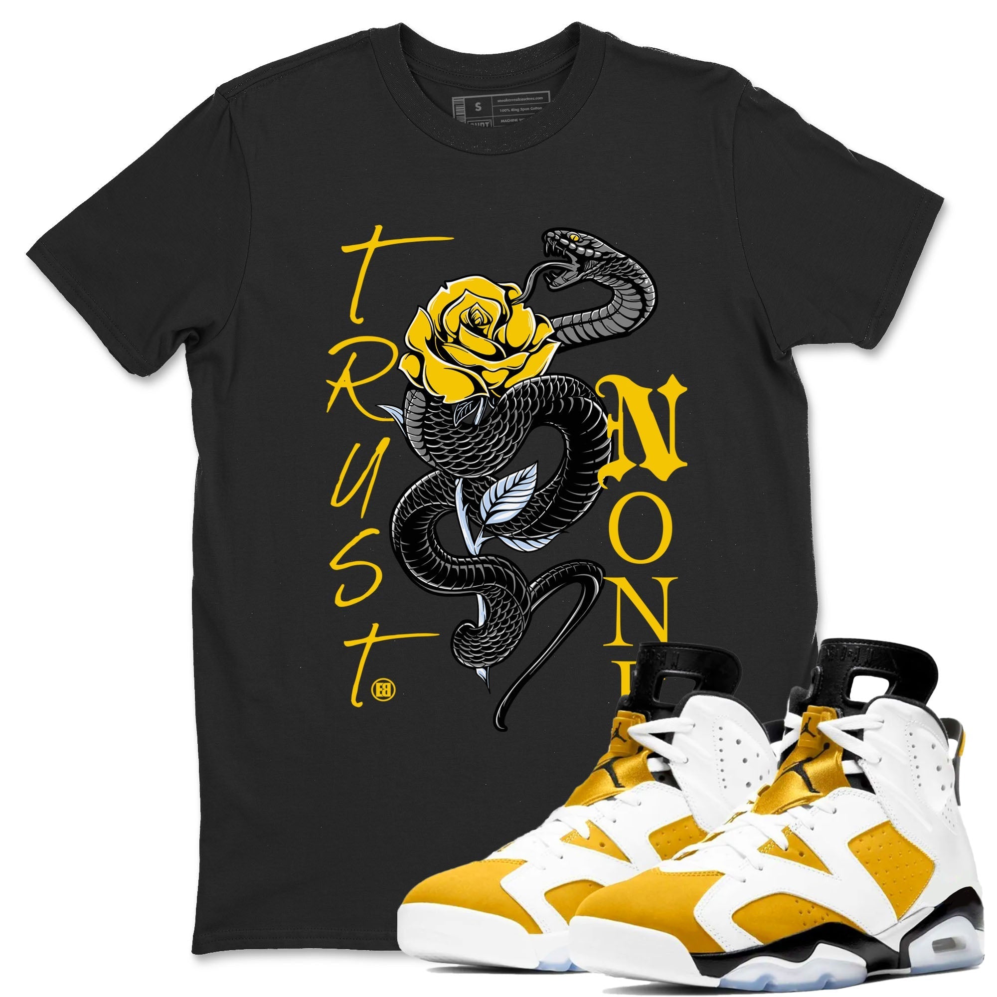 Trust None Sneaker Tees - Air Jordan 6 Yellow Ochre