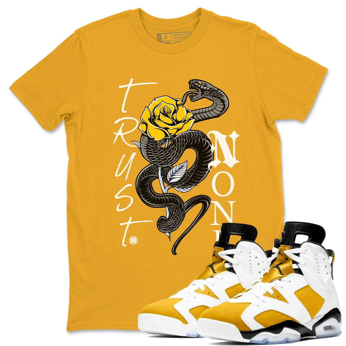 Trust None Sneaker Tees - Air Jordan 6 Yellow Ochre