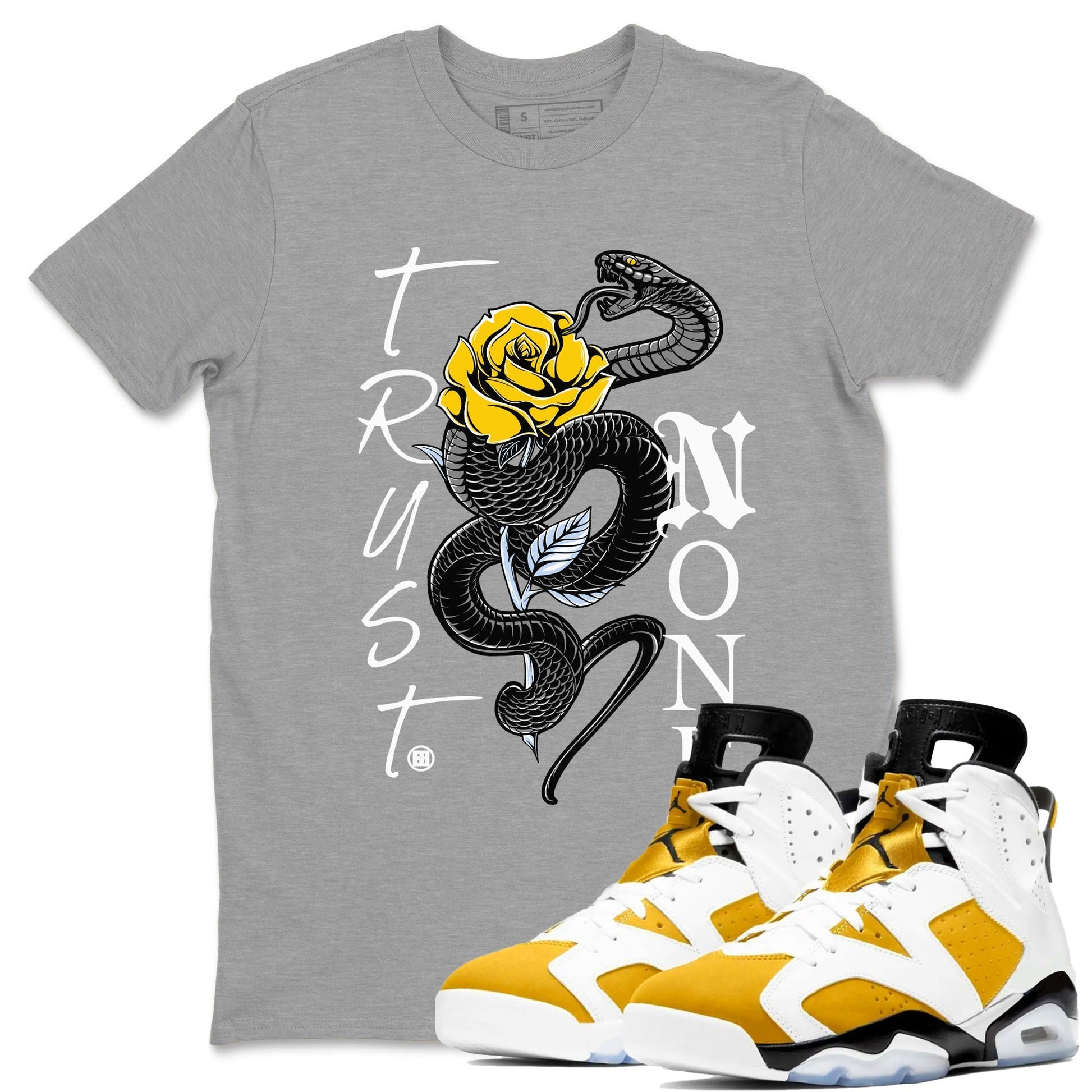Trust None Sneaker Tees - Air Jordan 6 Yellow Ochre