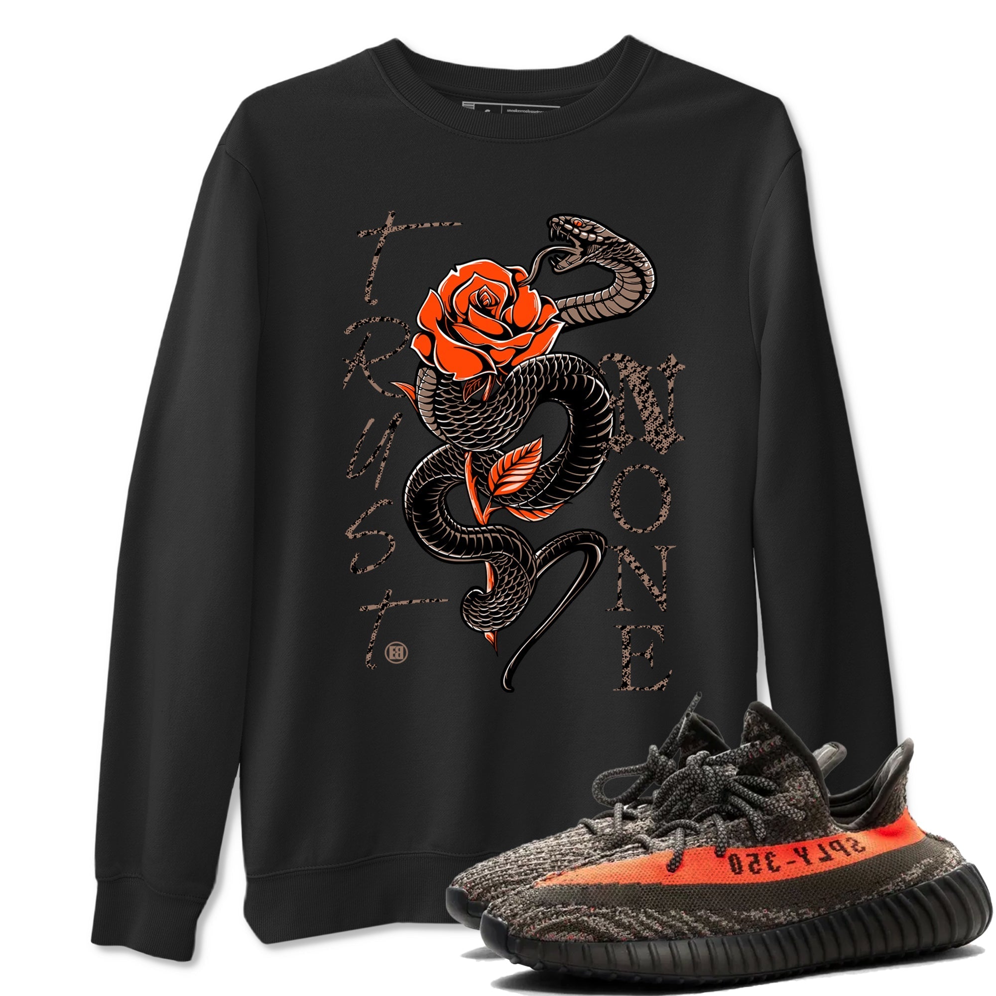 Trust None Sneaker Tees - Yeezy 350 Carbon Beluga