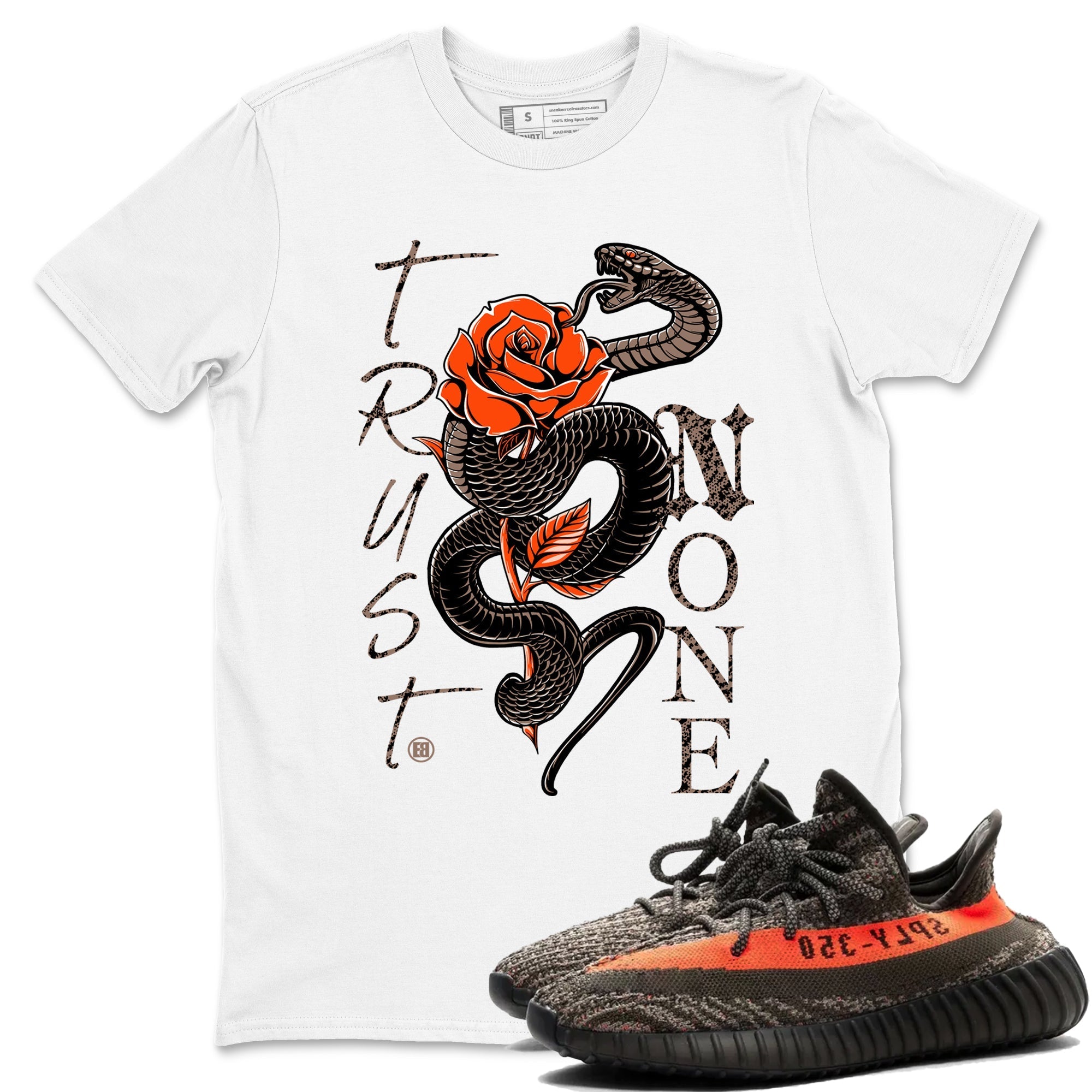 Trust None Sneaker Tees - Yeezy 350 Carbon Beluga