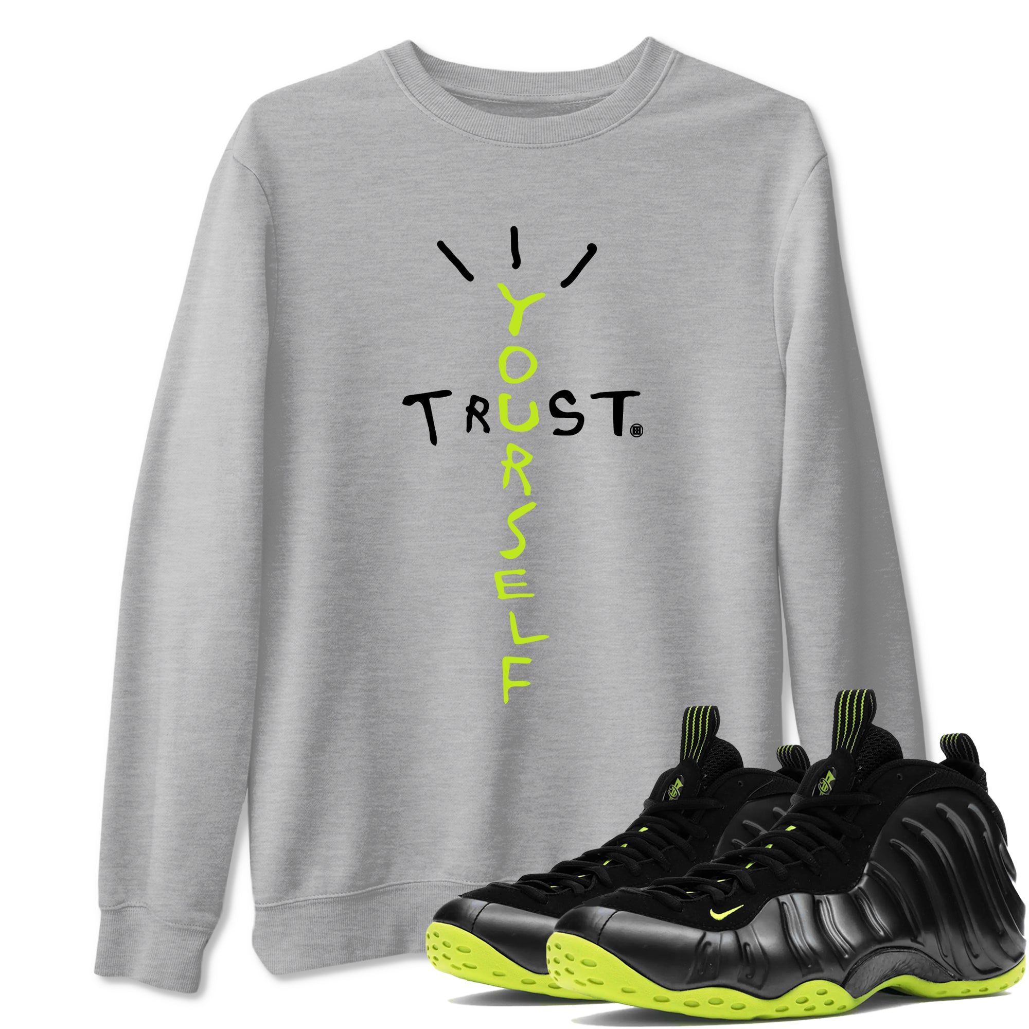 Trust Yourself Sneaker Tees - Air Foamposite One Black Volt