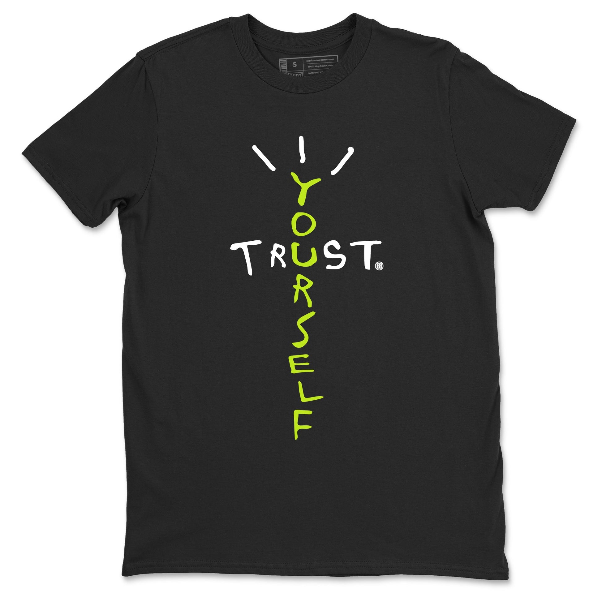 Trust Yourself Sneaker Tees - Air Foamposite One Black Volt