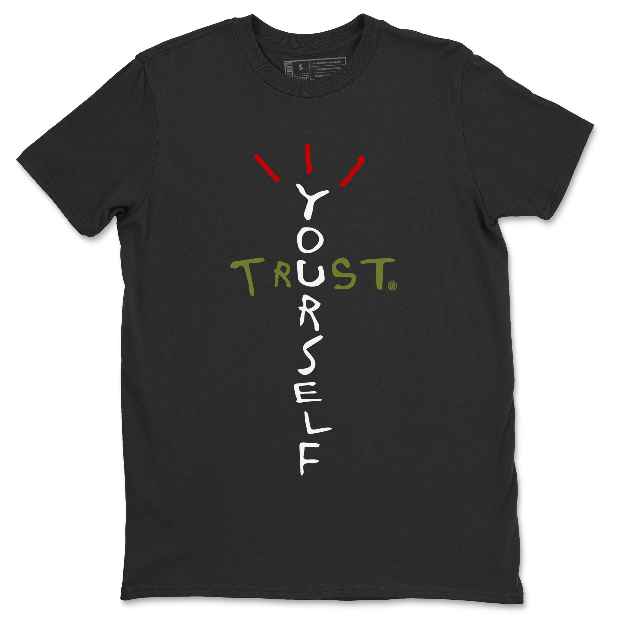 Trust Yourself Unisex Tops - Air Jordan 1 Travis Scott Olive