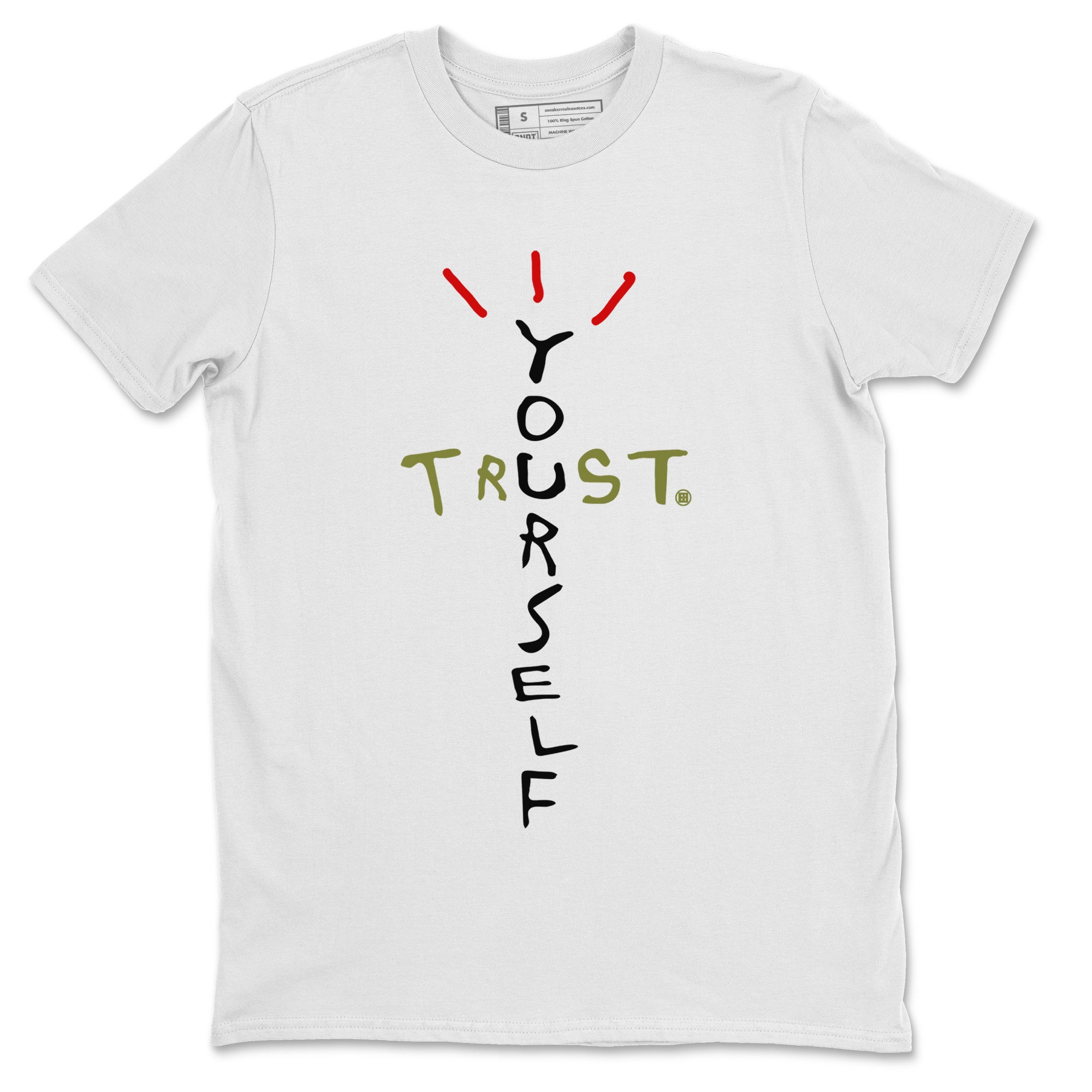 Trust Yourself Unisex Tops - Air Jordan 1 Travis Scott Olive
