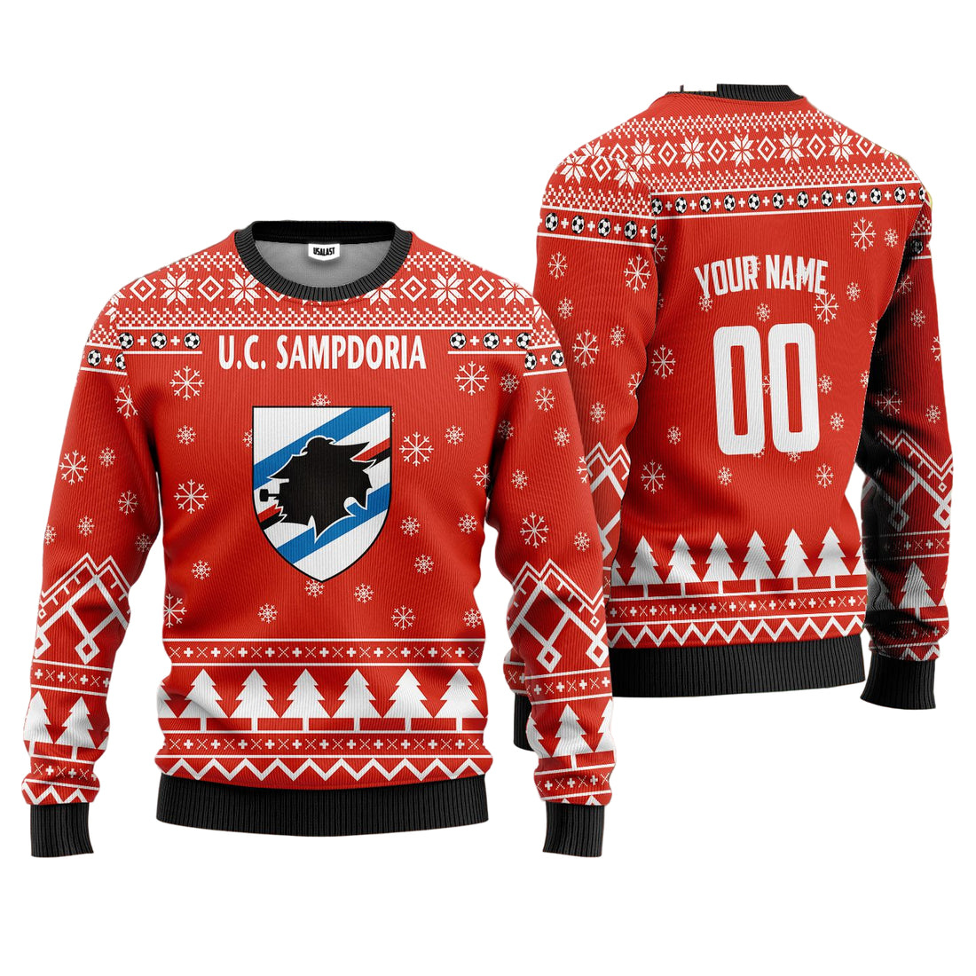 U.C Sampdoria Personalized Ugly Christmas Sweater Red Version ? Usalast