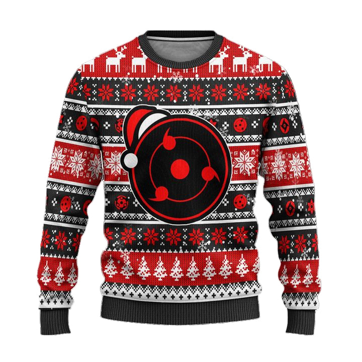 Uchiha Sharingan Anime Ugly Christmas Sweater Naruto Xmas Gift ? Usalast