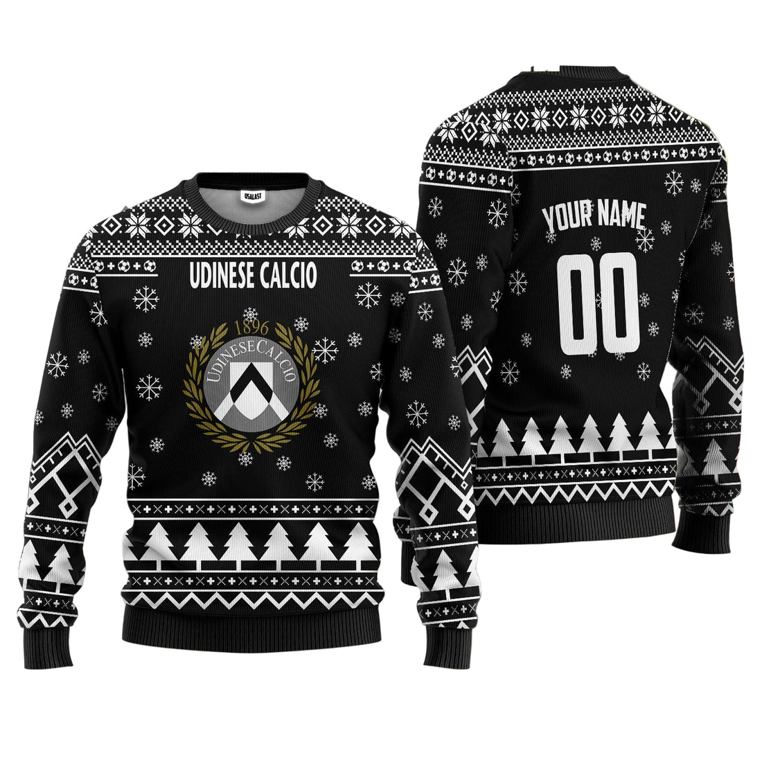 Udinese Calcio Personalized Ugly Christmas Sweater Black Version ? Usalast
