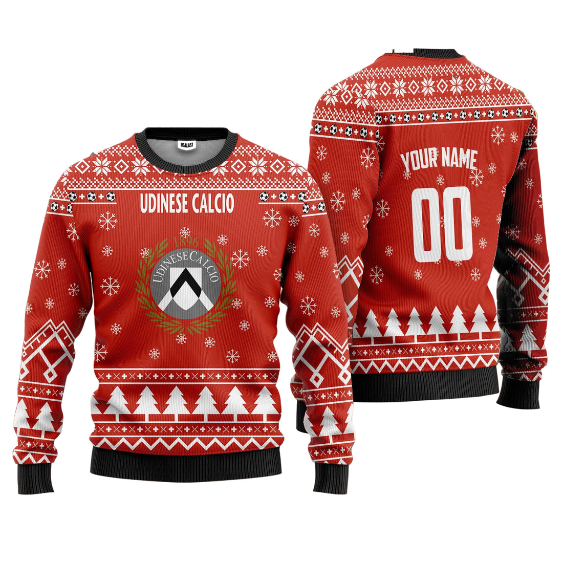 Udinese Calcio Personalized Ugly Christmas Sweater Red Version ? Usalast