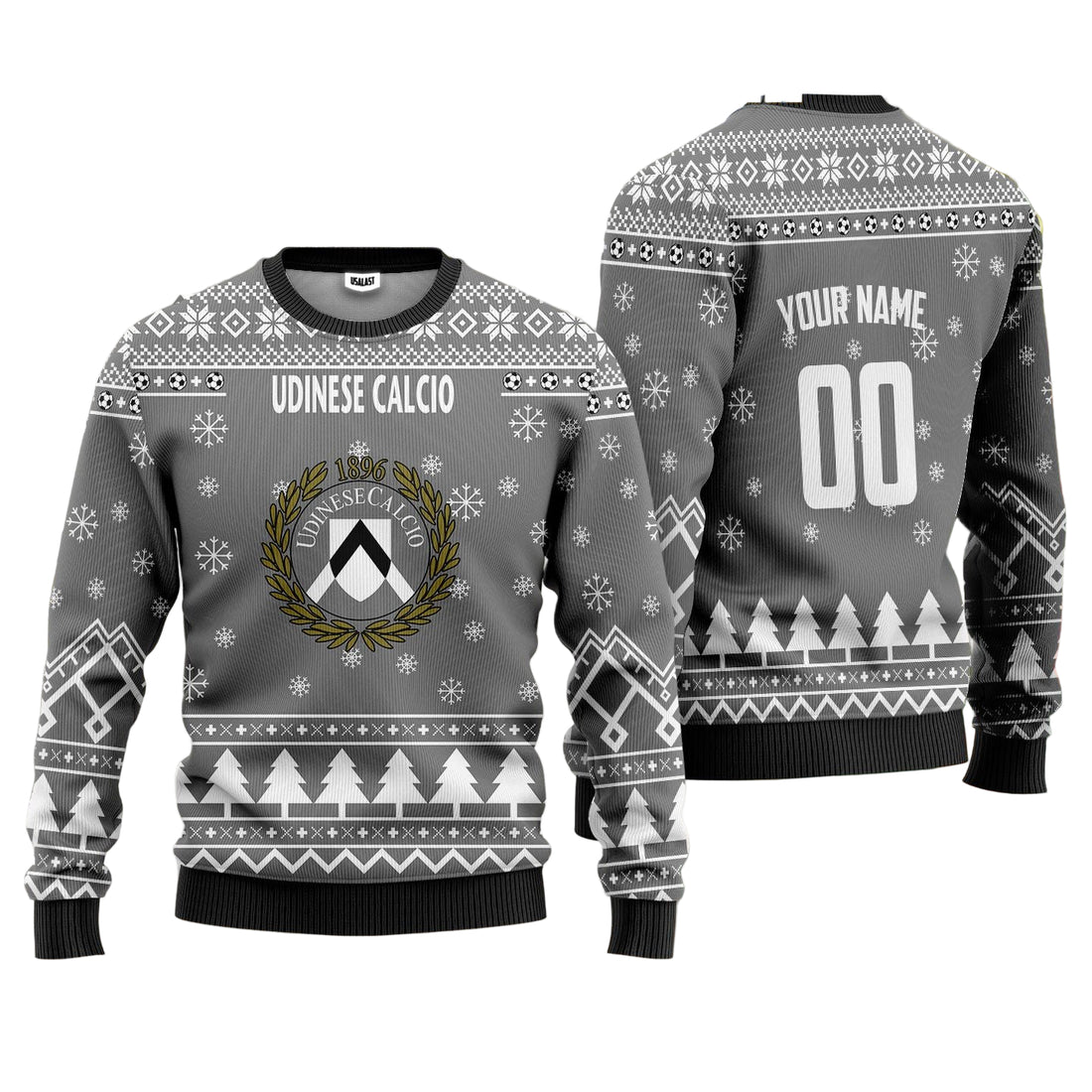 Udinese Calcio Personalized Ugly Christmas Sweater Silver Version ? Usalast