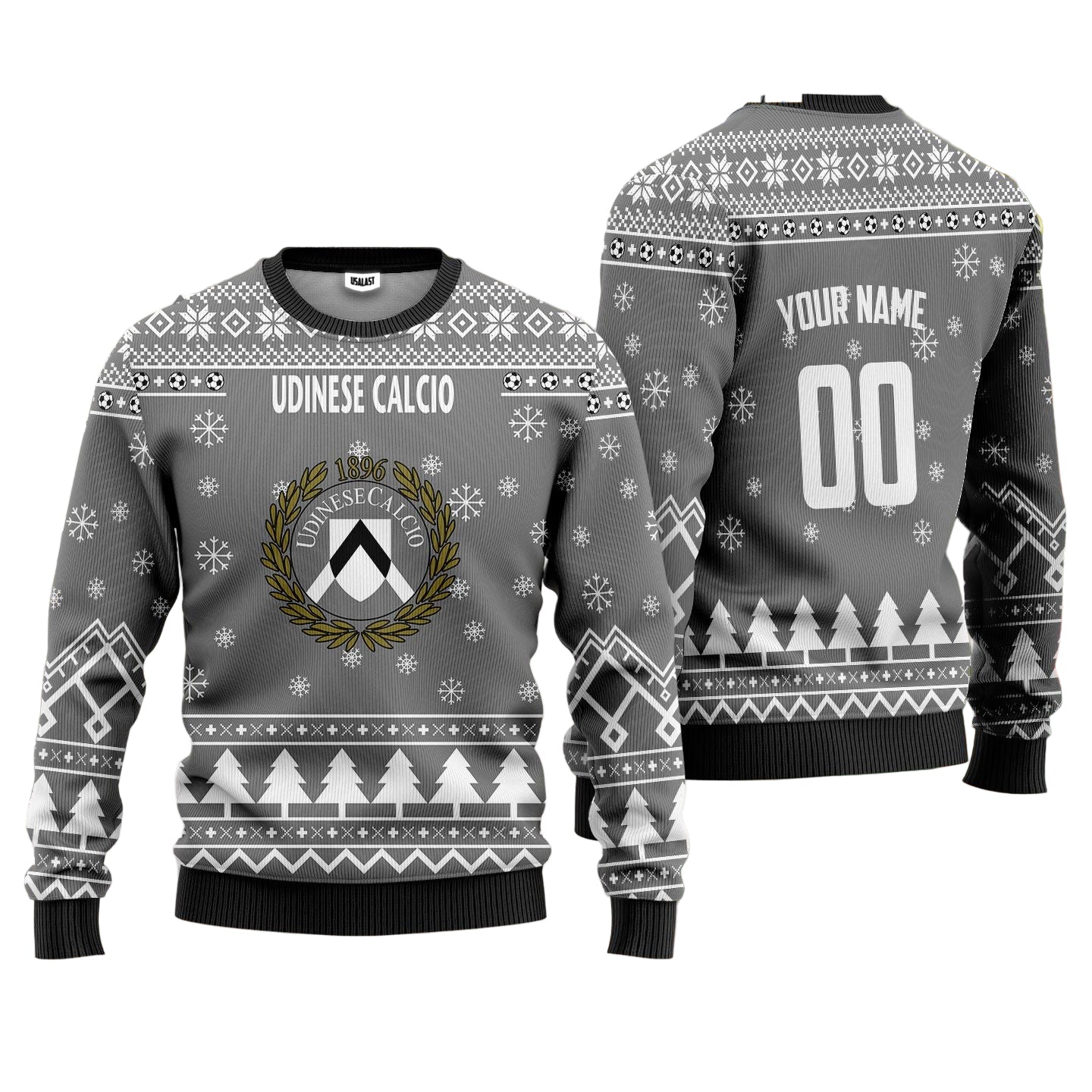 Udinese Calcio Personalized Ugly Christmas Sweater Silver Version ? Usalast