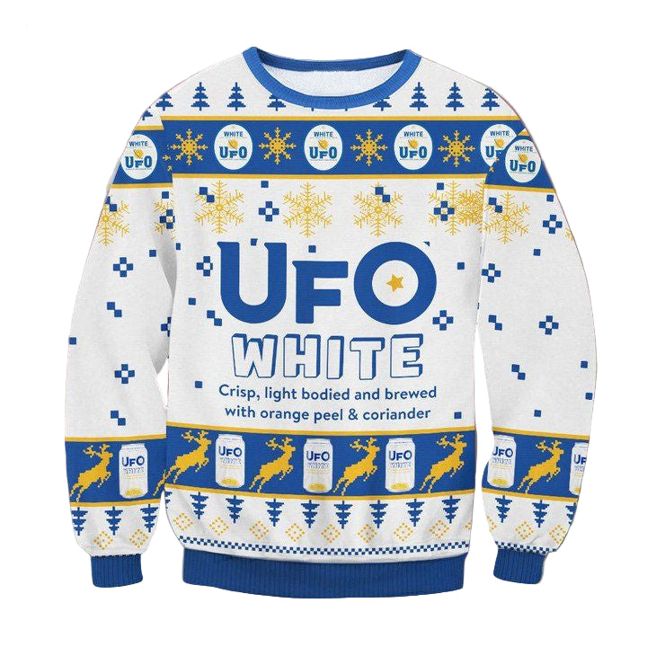 UFO White Beer Ugly Christmas Sweater 2022 ? Usalast