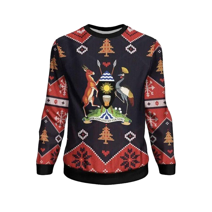 Uganda Christmas Sweater ? Santa Claus Ho Ho Ho ? Bn1810 ? Usalast