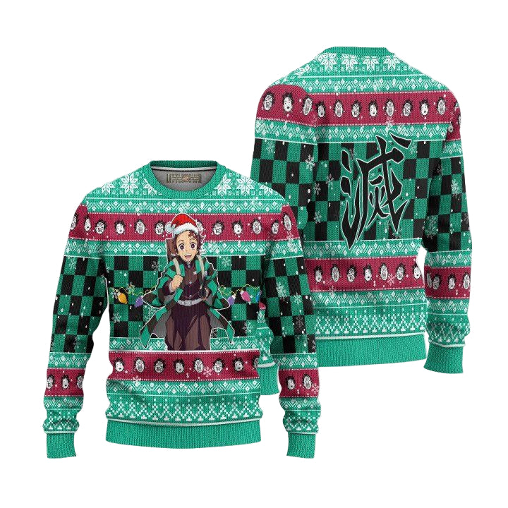 Ugly Christmas Sweater Kamado Tanjiro Demon Slayer Anime Xmas Gift ? Usalast