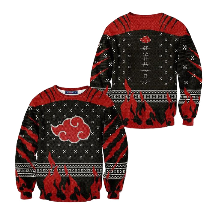 Ugly Christmas Sweater Naruto Anime Xmas Gift ? Usalast