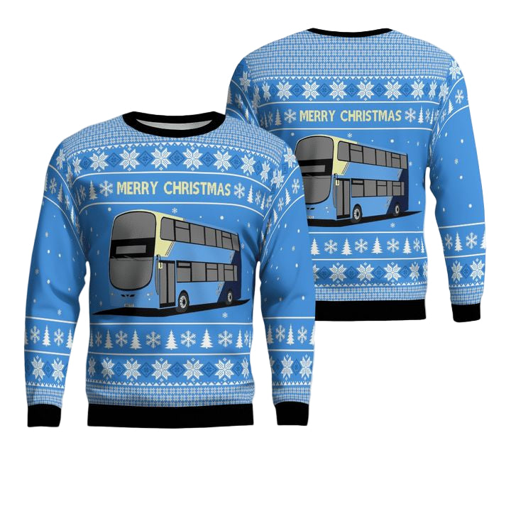UK Double-Decker Bus Christmas Sweater 3D ? Usalast