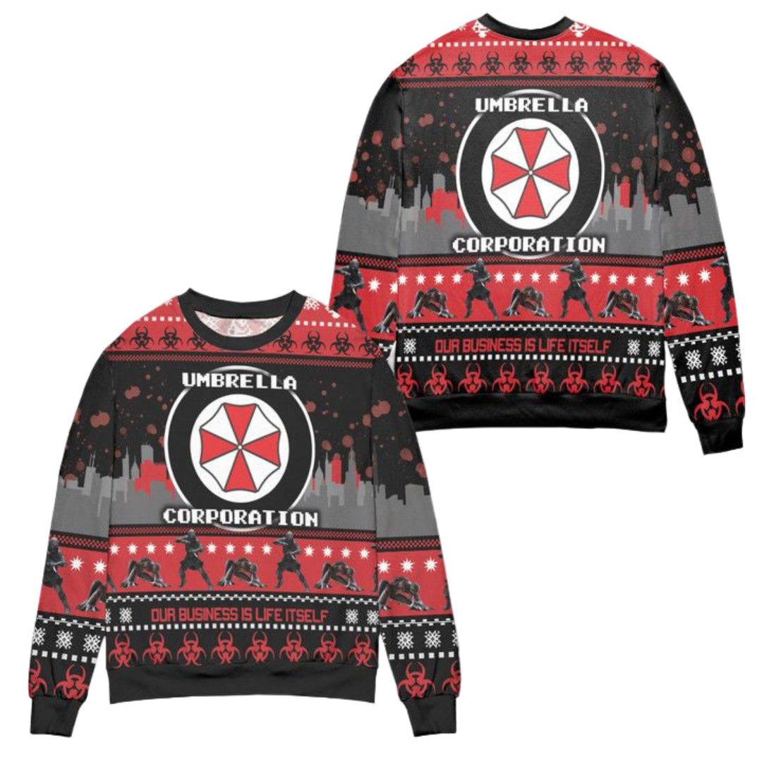 Umbrella Corporation Resident Evil Our Business Is Life Itself Ugly Christmas Sweater ? Usalast