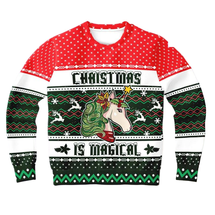 Unicorn Is Magical Unicorn Unicorn 3d Ugly Christmas Sweater ? Usalast
