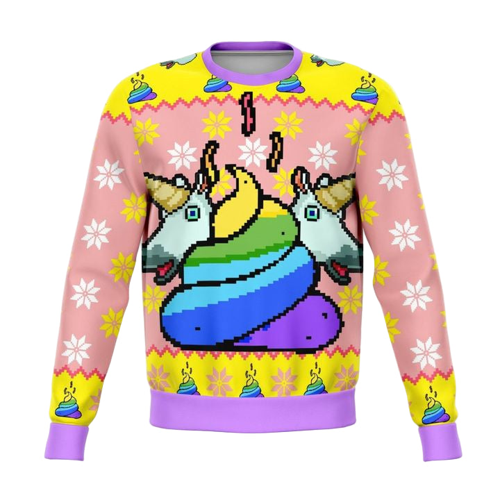 Unicorn Poo Meme 2022 Design 3d Ugly Christmas Sweater ? Usalast