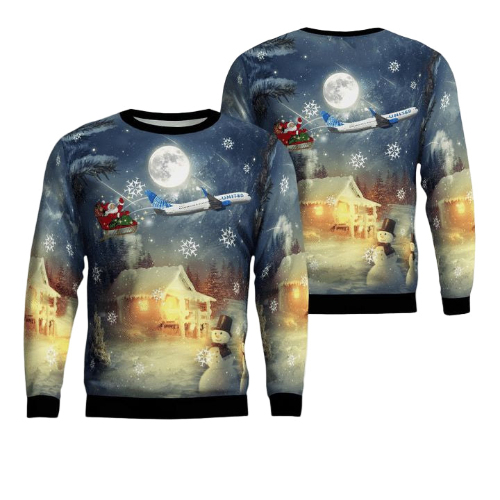 United Airlines Boeing 737-924ER AOP Sweater ? Usalast