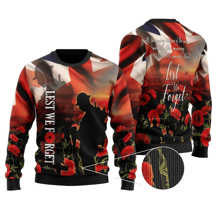 United Kingdom Veterans Let We Forget Ugly Christmas Sweater 2022 ? Usalast