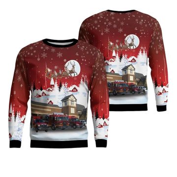 Upper Arlington Ohio Upper Arlington Division of Fire Fire Station 72 Christmas Sweater 3D ? Usalast