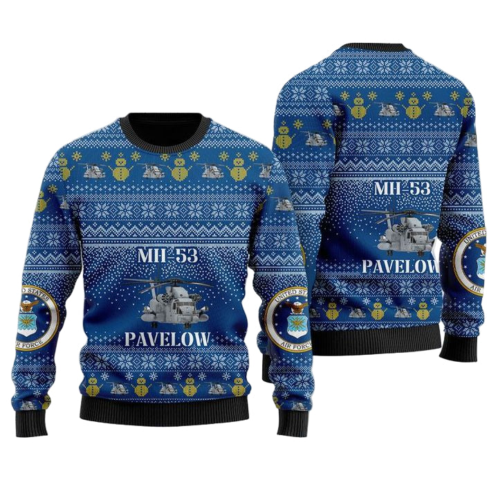 US Air Force Sikorsky MH-53 Pave Low Christmas Sweater 3D ? Usalast
