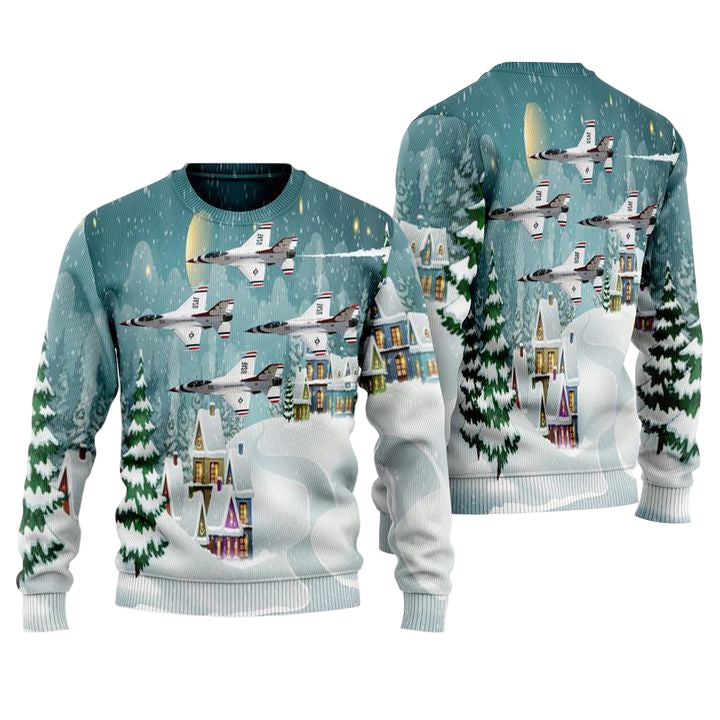 US Air Force Thunderbirds Christmas Sweater 3D ? Usalast