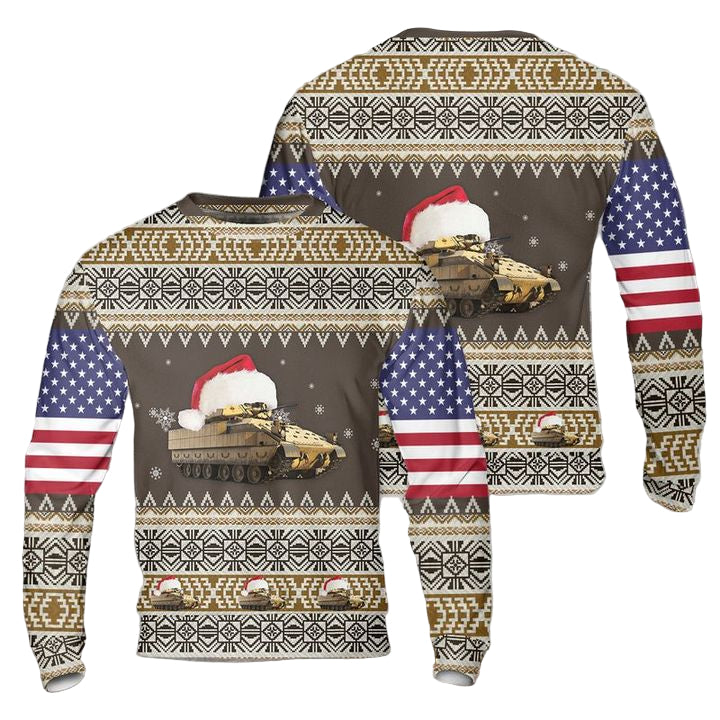 US Army M2A3 Bradley Christmas Sweater 3D ? Usalast