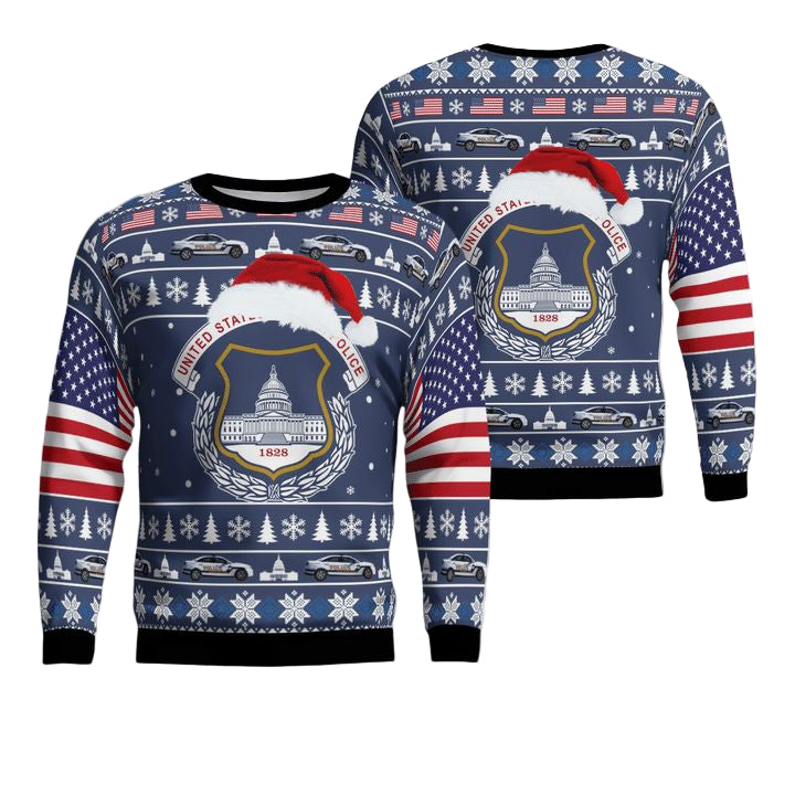 US Capitol Police Christmas Sweater 3D ? Usalast