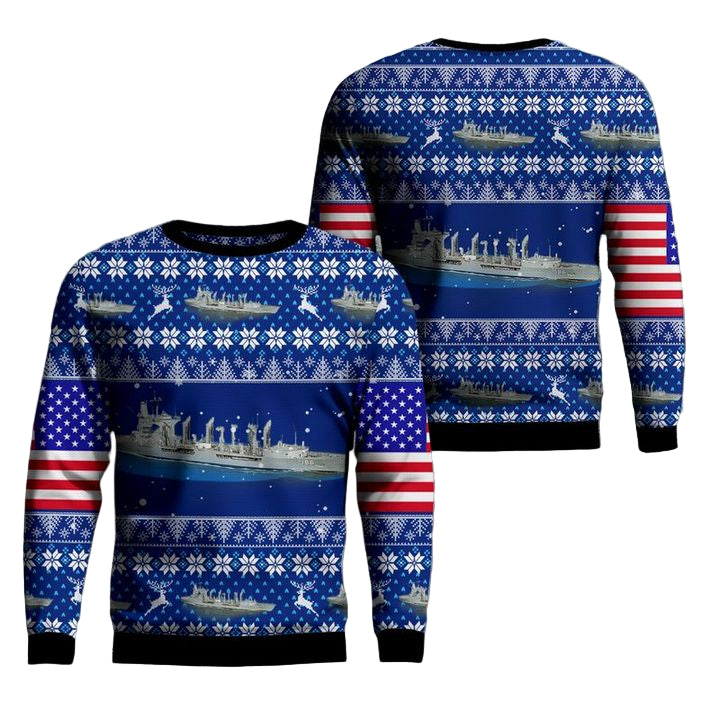 US Navy fleet oiler USS Platte AO-186 3D Sweater ? Usalast
