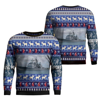 US Navy USS Port Royal Christmas Sweater 3D ? Usalast