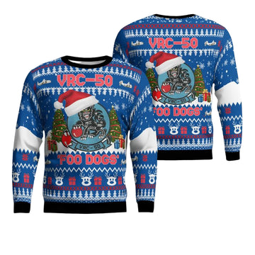 US Navy VRC-50 Foo Dogs Christmas Sweater 3D ? Usalast