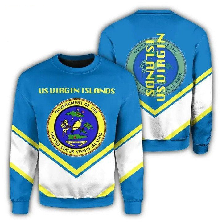 Us Virgin Islands Coat Of Arms Sweater Lucian Style J5W ? Usalast