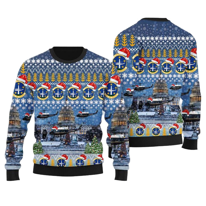 USAF UH-1N 1st Helicopter Squadron Christmas Sweater 3D ? Usalast