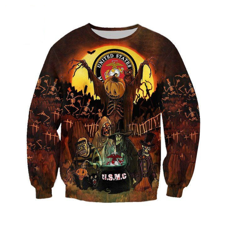 Usmc Mummy Grave Halloween 3D Sweater ? Usalast